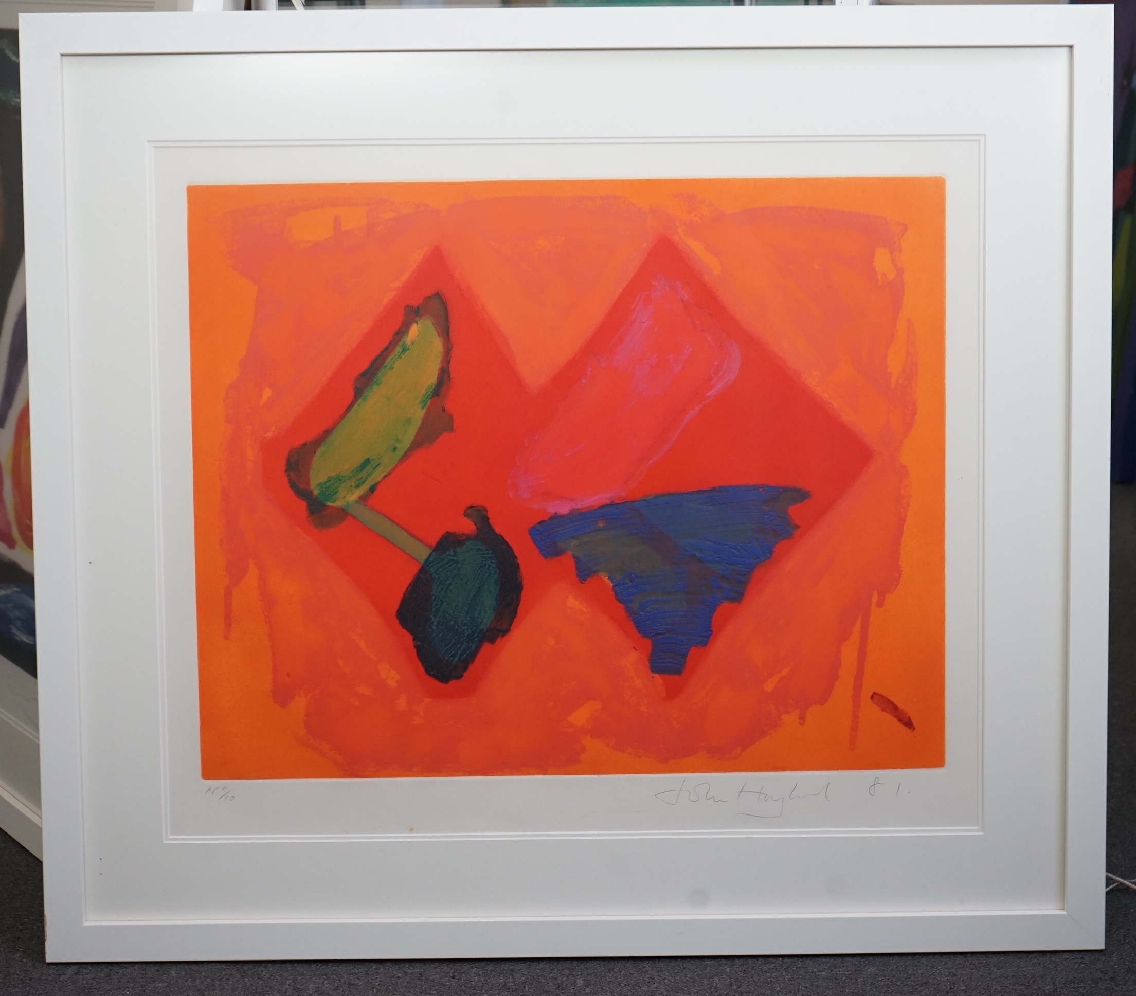 John Hoyland RA (British, 1934-2011), Fly Away, etching with aquatint and carborundum printed in colours, 1981, 56.5 x 71cm